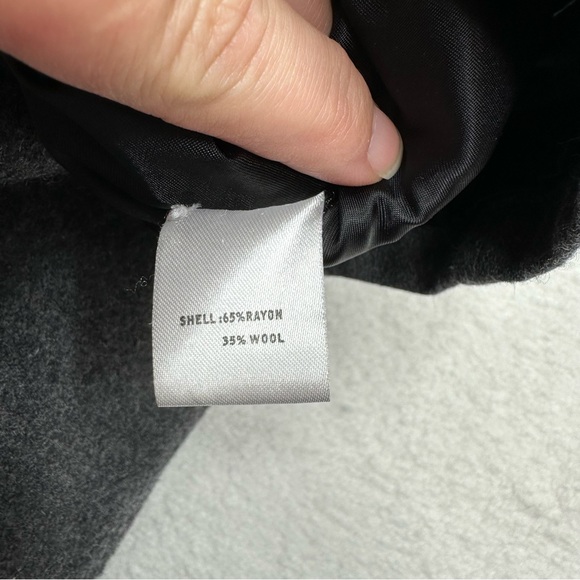 Tom’s Ware Wool Blend Double Breasted Pea Coat - Picture 14 of 16